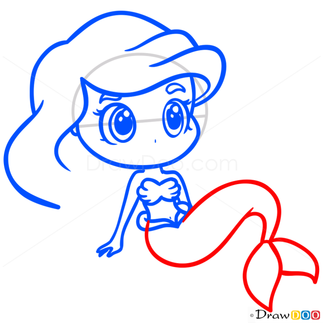 How to Draw Ariel, Chibi