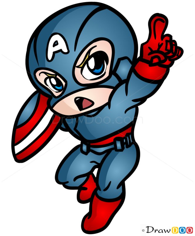 How to Draw Captain America, Chibi
