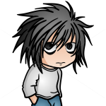 How to Draw L Lawliet, Chibi