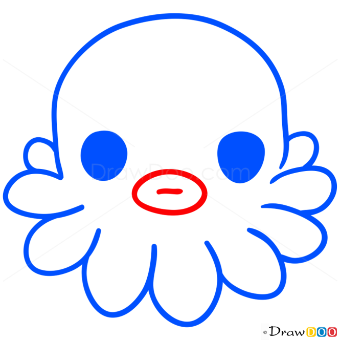 How to Draw Octopus, Chibi