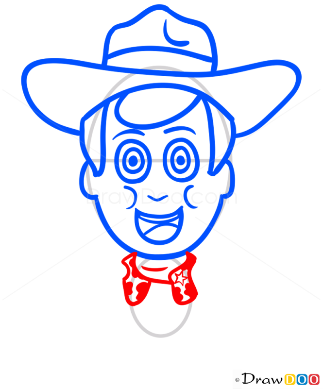 How to Draw Sheriff Woody, Chibi
