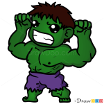 How to Draw Hulk, Chibi