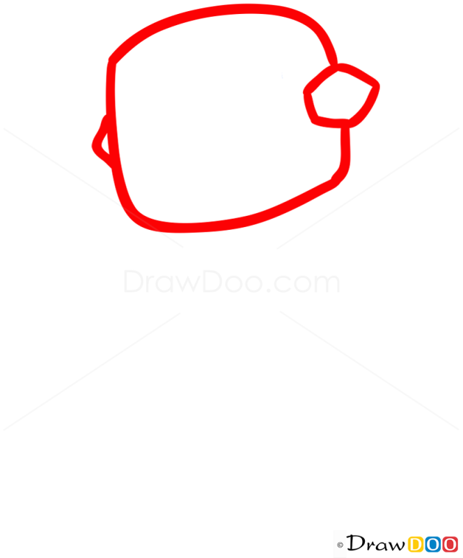 How to Draw Zombie Pigman, Chibi Minecraft