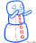 How to Draw Snow Golem, Chibi Minecraft