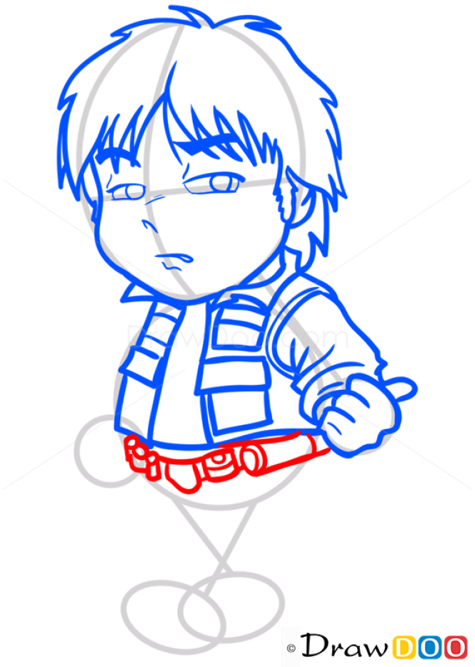How to Draw Han Solo, Chibi Star Wars