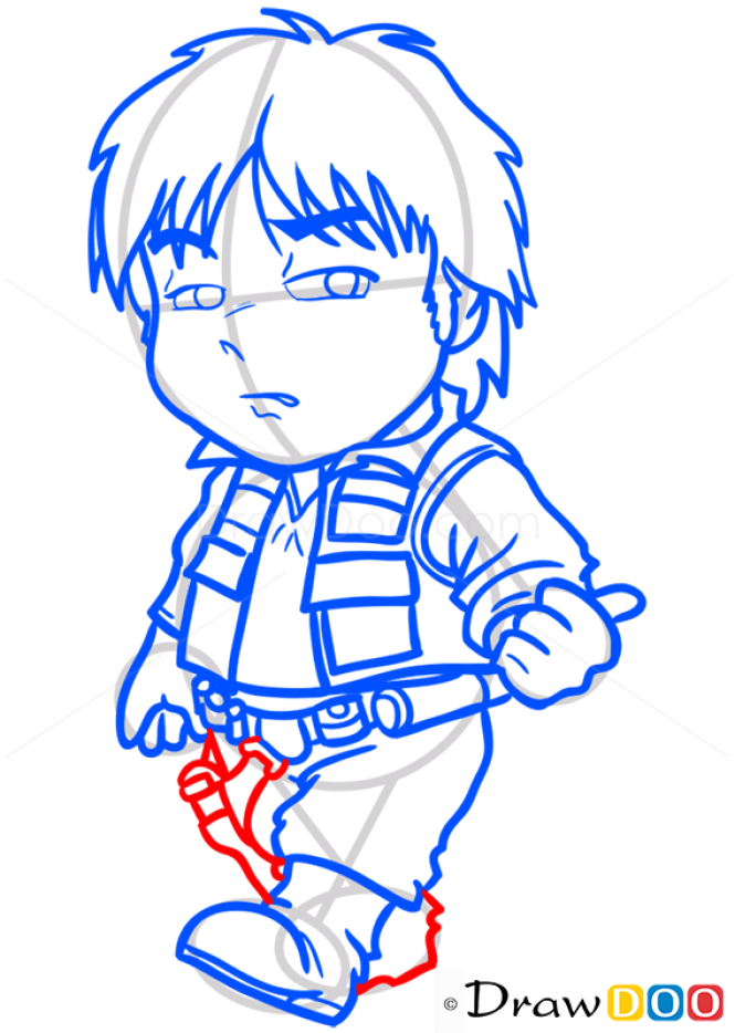 How to Draw Han Solo, Chibi Star Wars