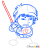 How to Draw Luke Skywoker, Chibi Star Wars