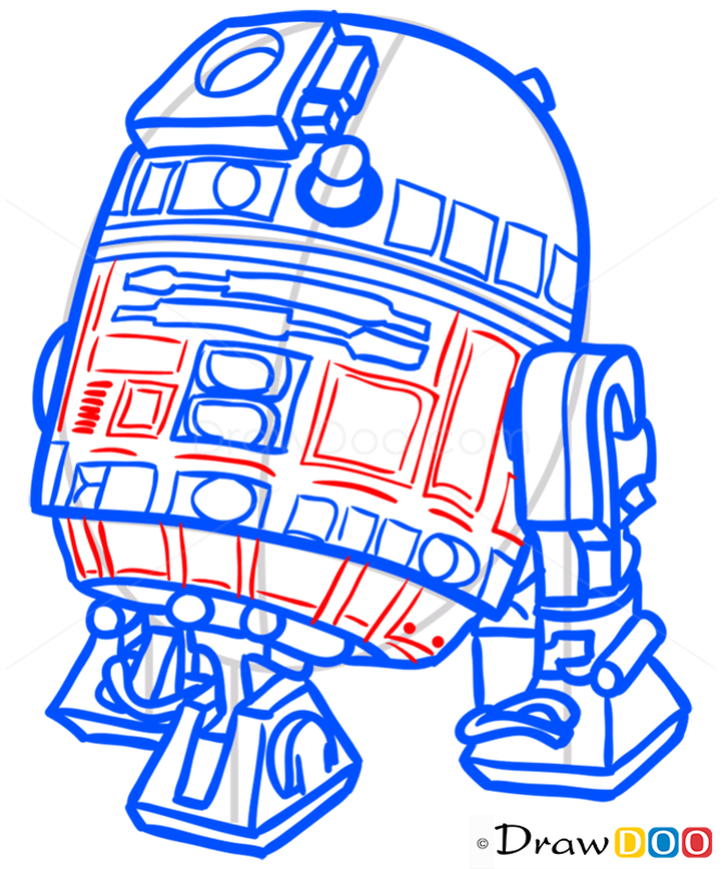 How to Draw R2-D2, Chibi Star Wars