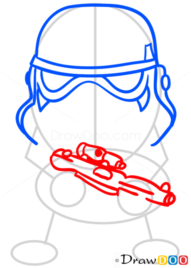 How to Draw Stormtrooper, Chibi Star Wars