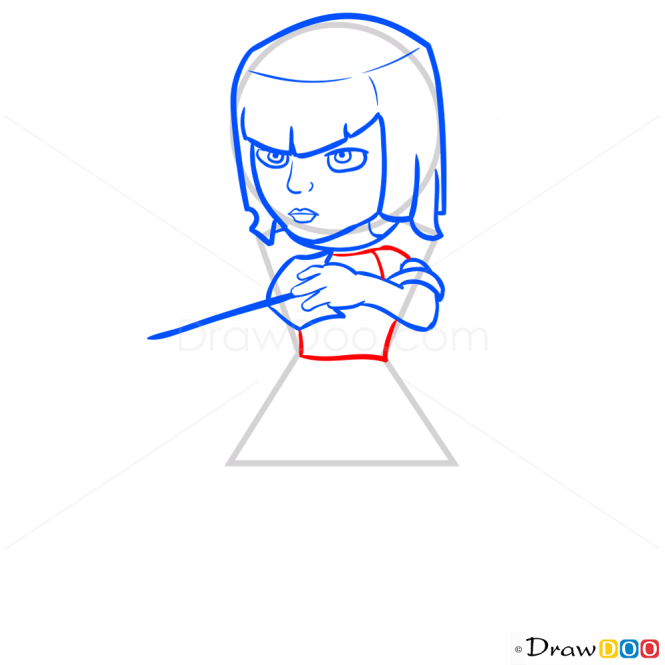How to Draw Archer, Clash of Clans