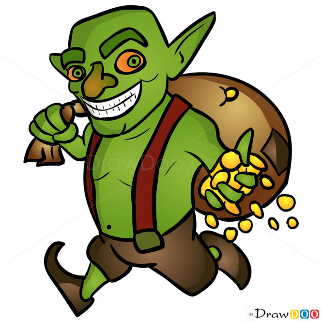 How to Draw Goblin, Clash of Clans