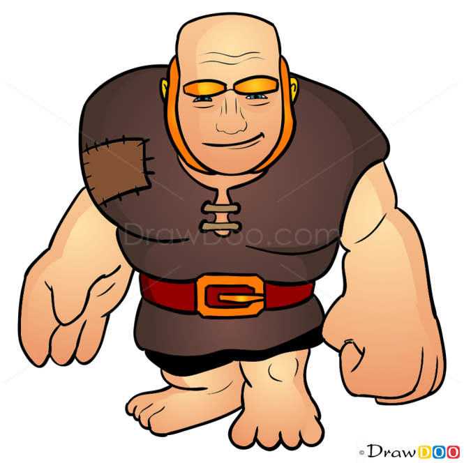 How to Draw Giant, Clash of Clans