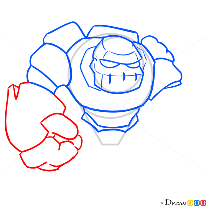 How to Draw Golem, Clash of Clans