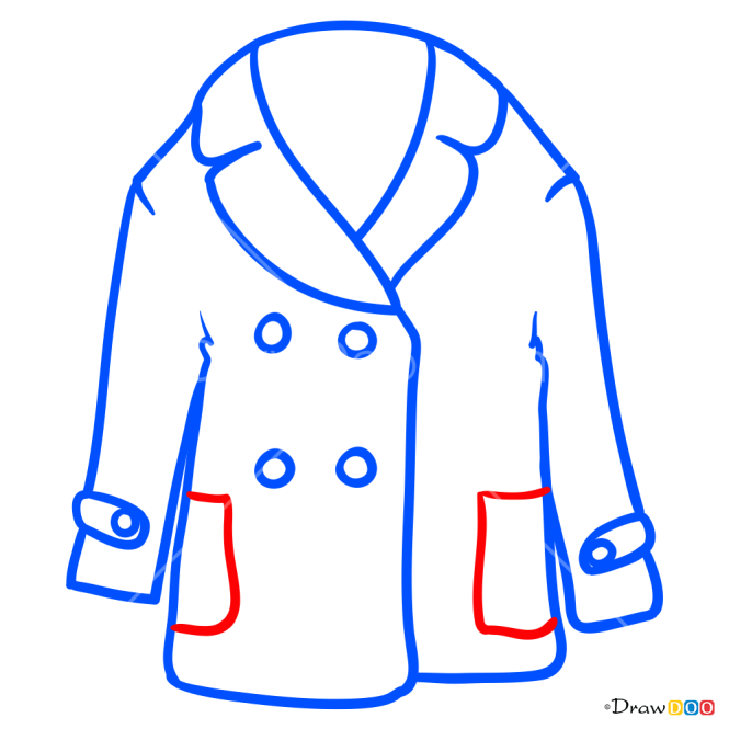 How to Draw Sheepskin Coat, Clothes