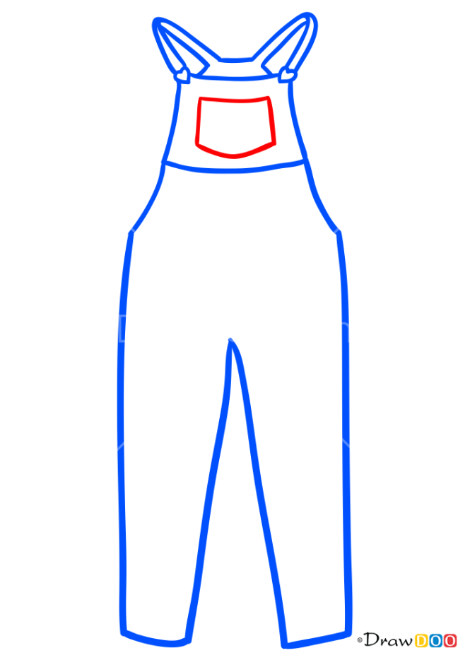 How to Draw Overalls, Clothes