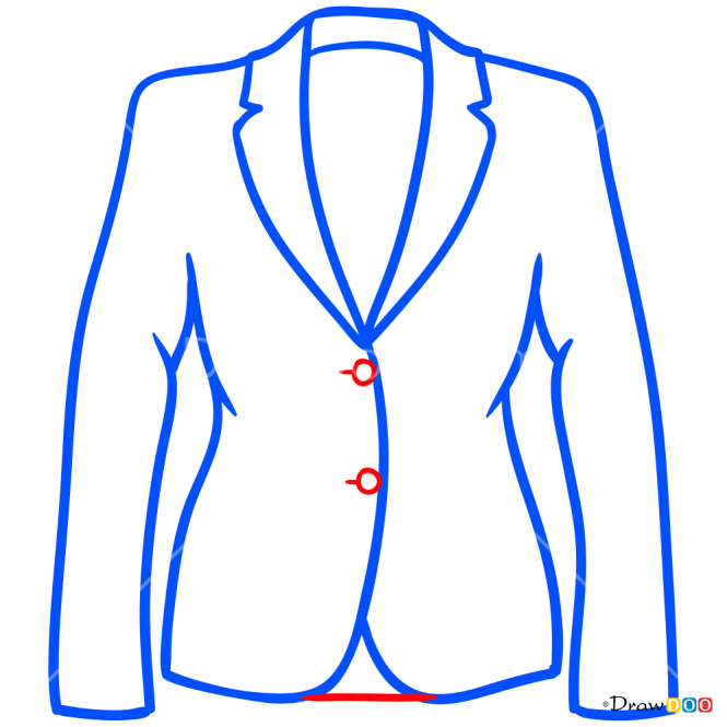 How to Draw Ladies Jacket, Clothes