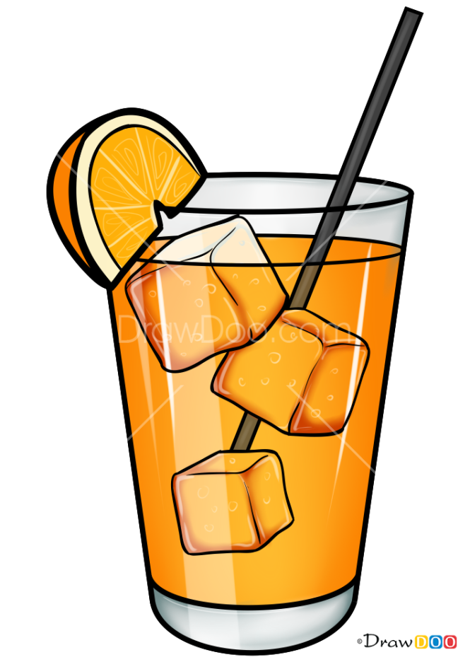 How to Draw Tequila Sunrise, Coctails