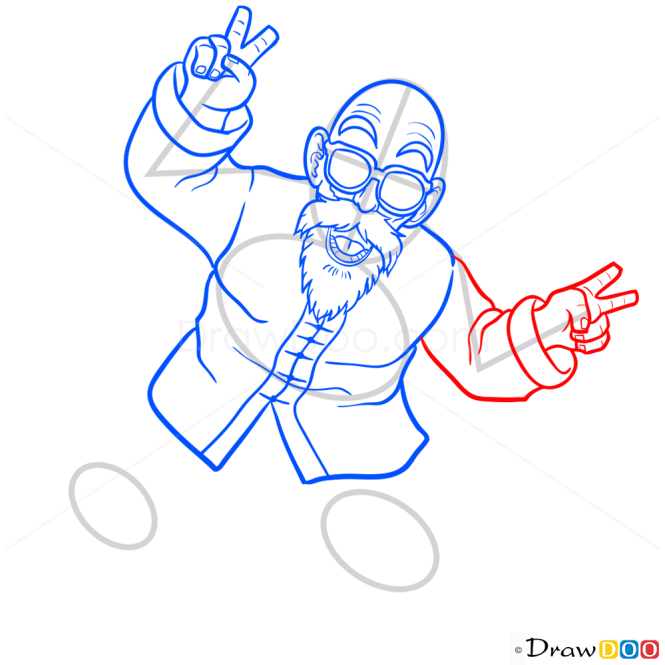 How to Draw Master Roshi, Dragon Ball Z