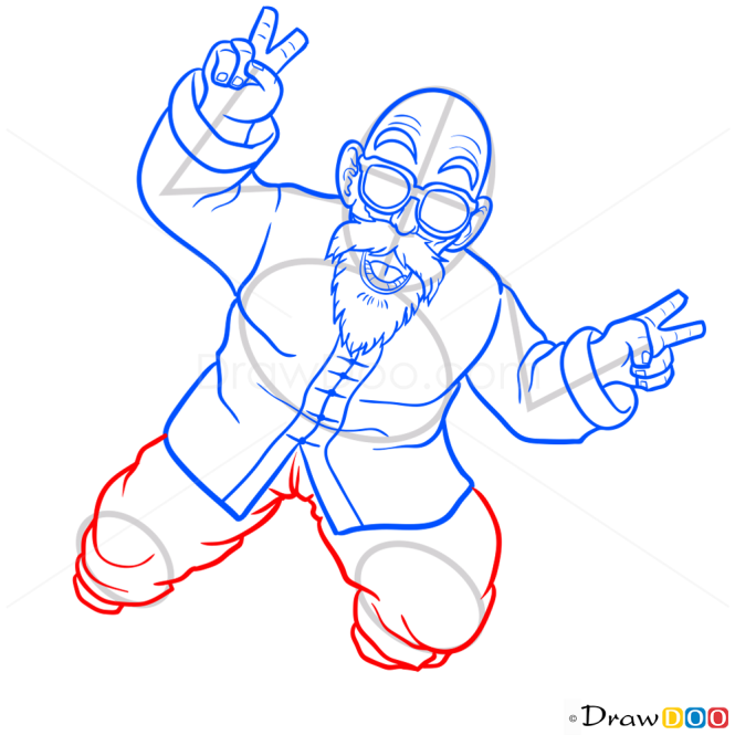 How to Draw Master Roshi, Dragon Ball Z