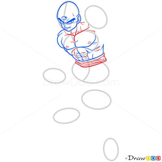 How to Draw Tien, Dragon Ball Z