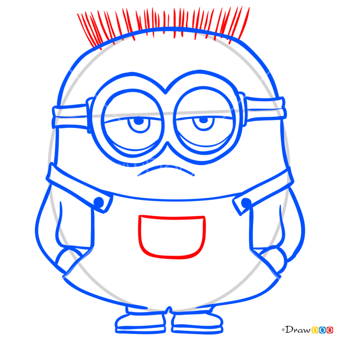 How to Draw Minion Jerry, Despicable Me
