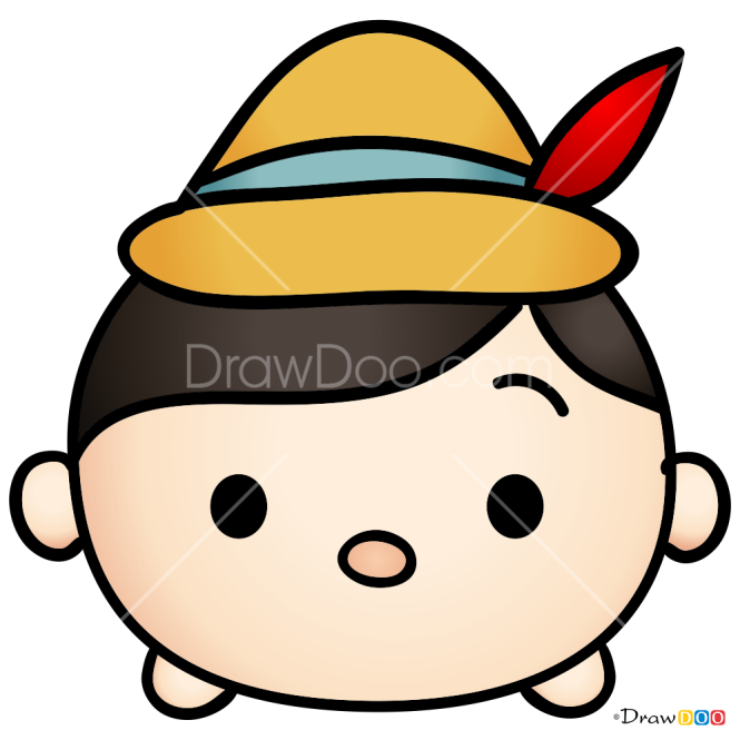 How to Draw Pinokio, Disney Tsum Tsum