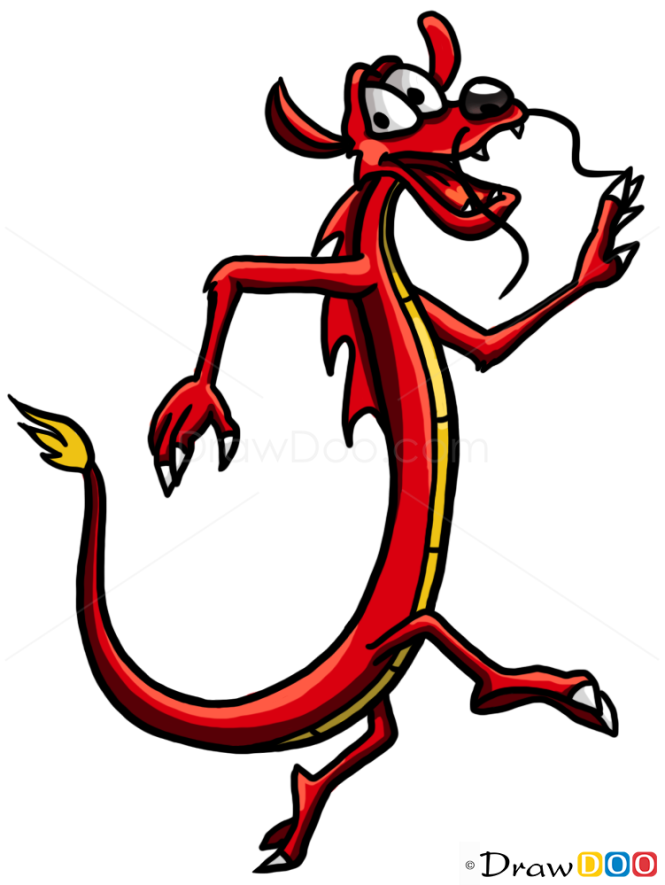 How to Draw Mushu Dragon, Dragons and Beasts