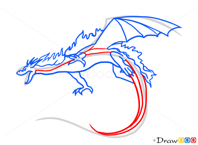 How to Draw Fire Dragon, Dragons and Beasts