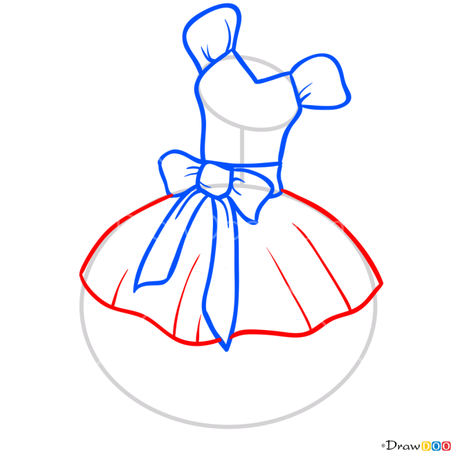 How to Draw Madeline Hatter Dress, Dolls Dress Up