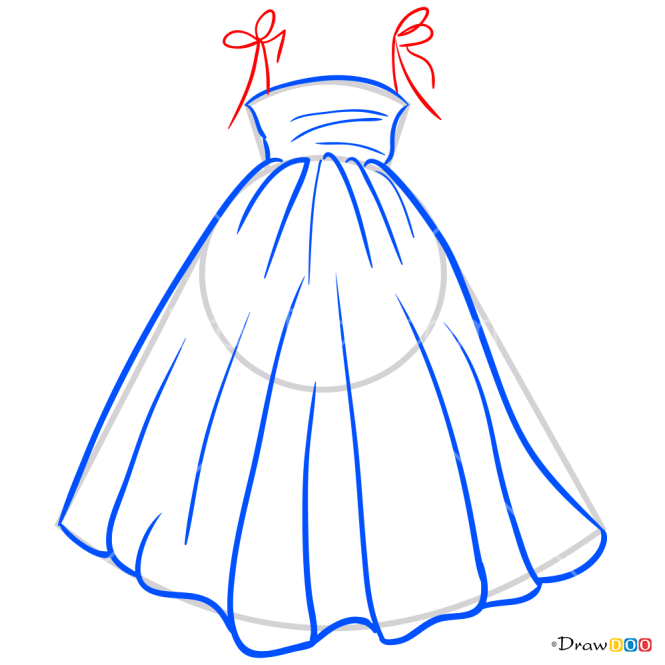How to Draw Cute Dress, Dolls Dress Up