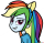 How to Draw Rainbow Dash Face, Equestria Girls