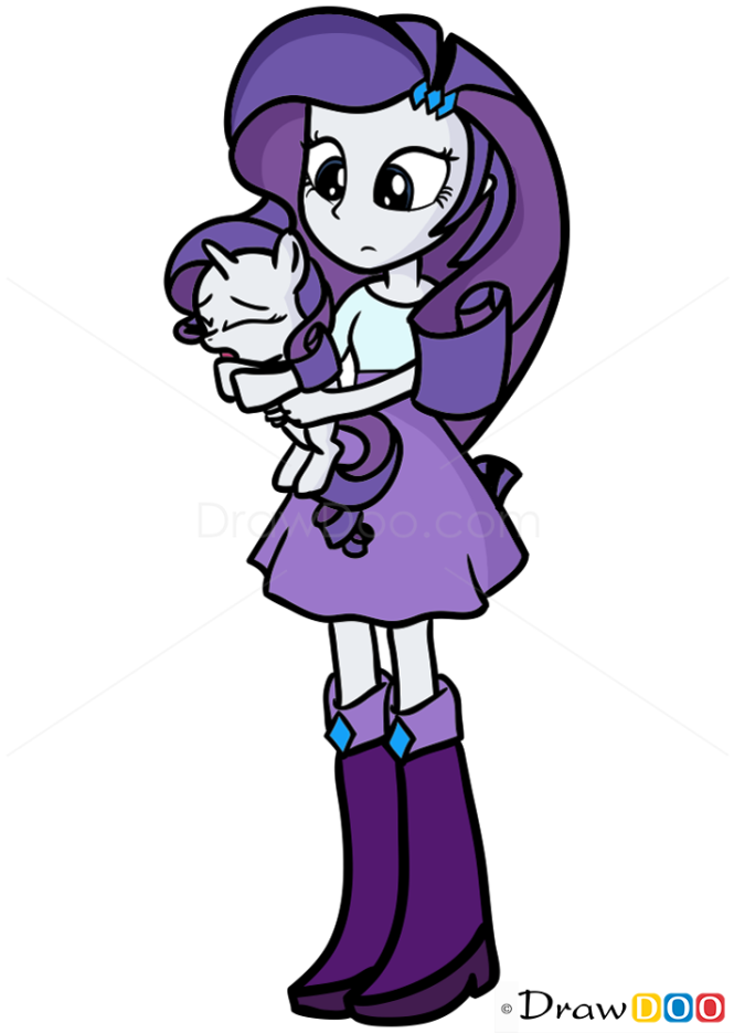 How to Draw Rarity Face, Equestria Girls