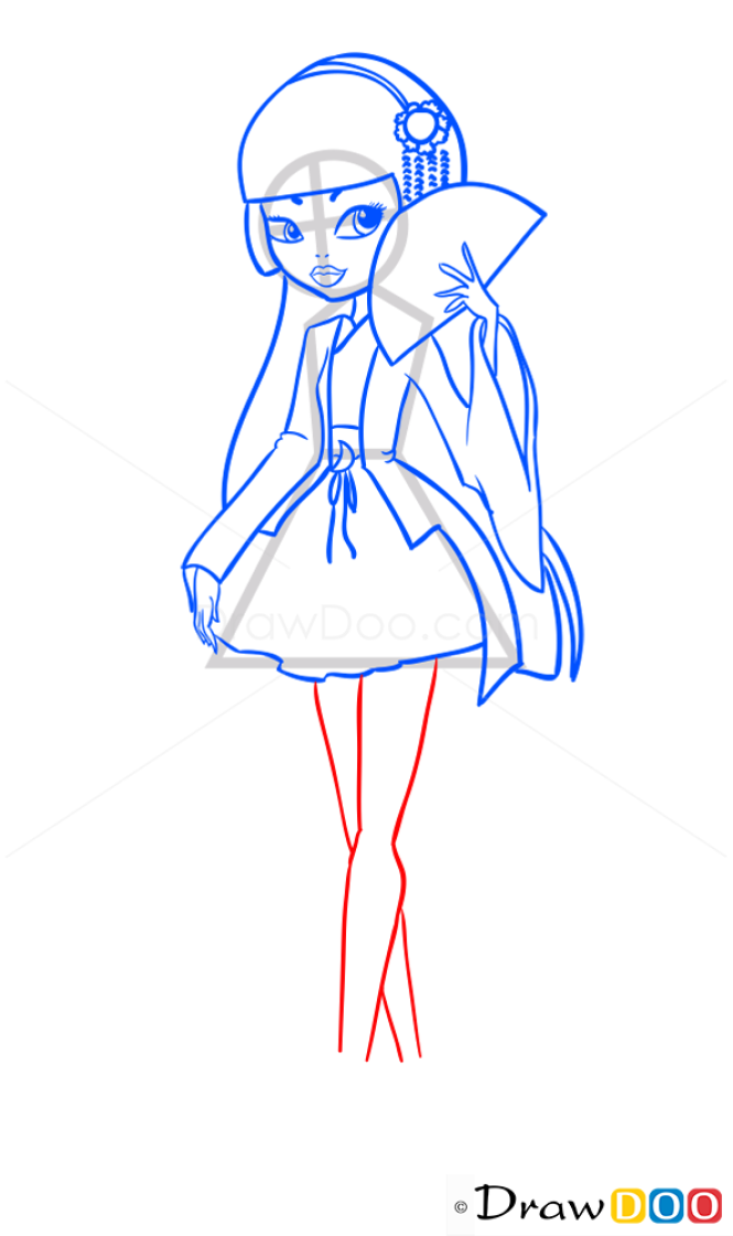 How to Draw Mizuki Hime, Ever After Higt