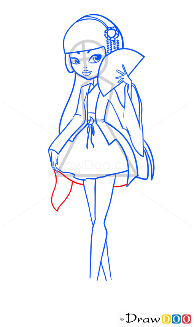 How to Draw Mizuki Hime, Ever After Higt