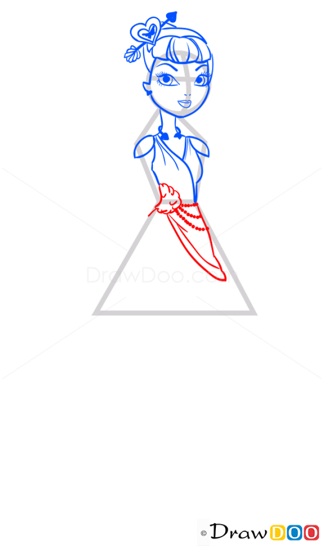 How to Draw C.A.Cupid, Ever After Higt