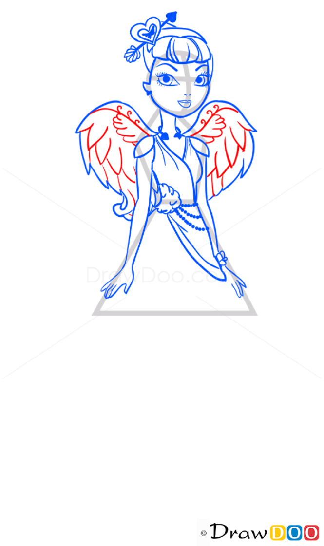 How to Draw C.A.Cupid, Ever After Higt