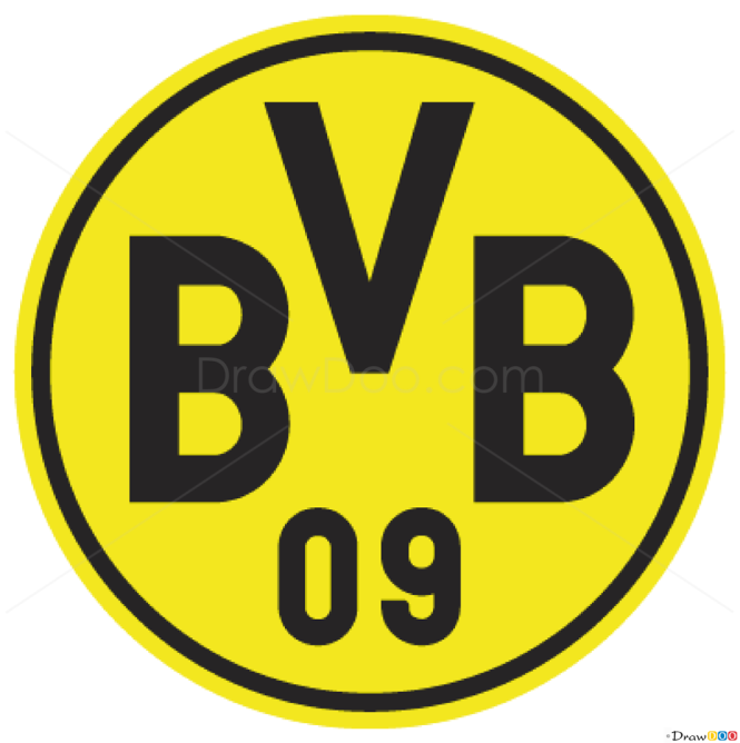 How to Draw Borussia, Dortmund, Football Logos