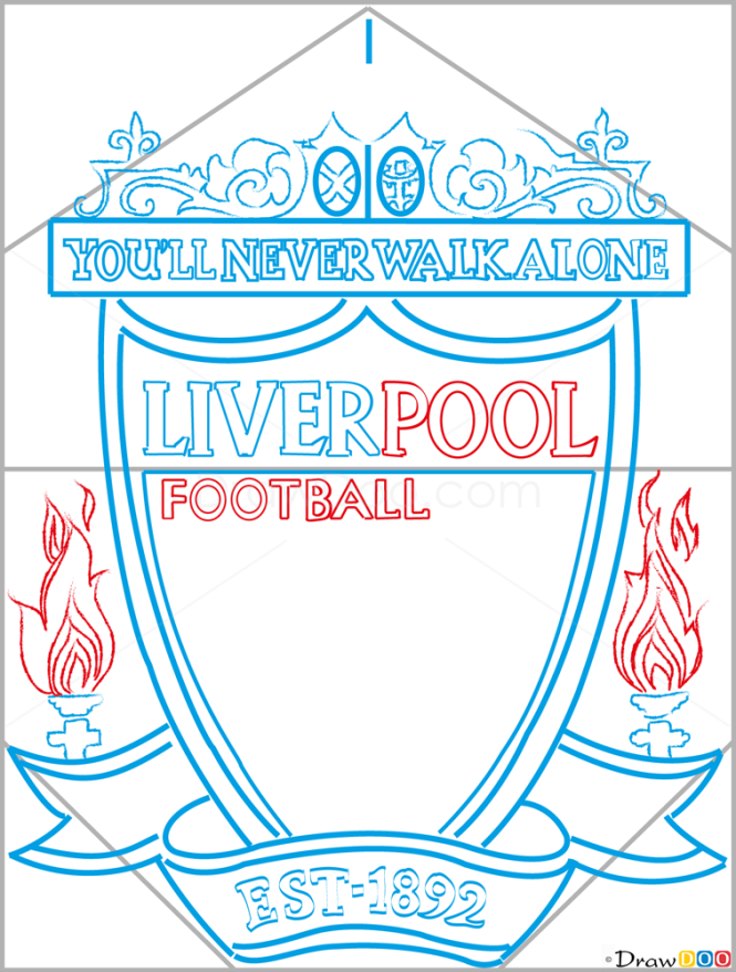 How to Draw Liverpool, Football Logos