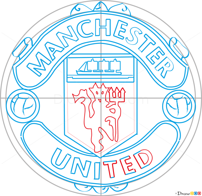 How to Draw Manchester, United, Football Logos