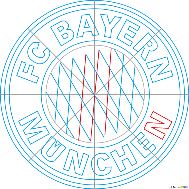How to Draw Bayern, Munich, Football Logos
