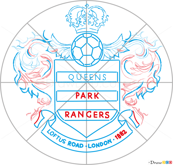 How to Draw QPR, Football Logos