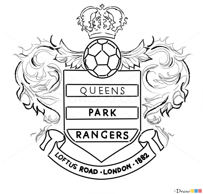 How to Draw QPR, Football Logos