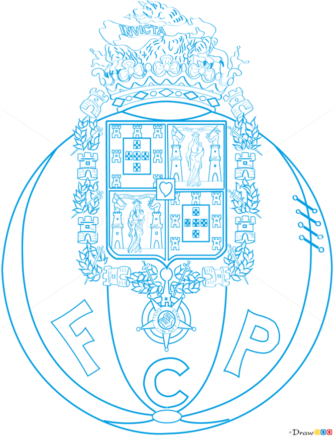 How to Draw Porto, Football Logos