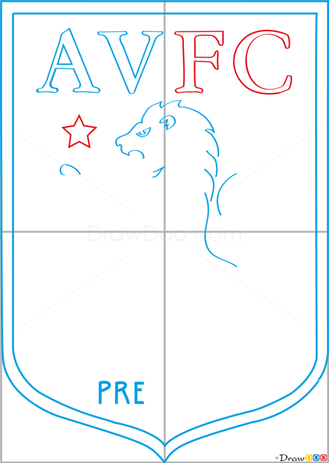 How to Draw Aston, Villa, Football Logos