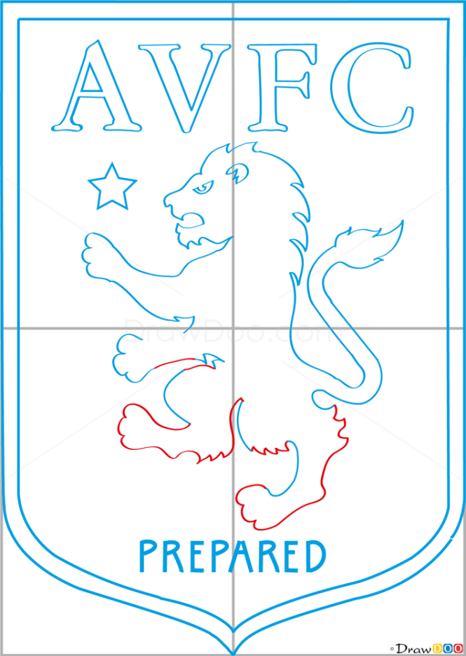 How to Draw Aston, Villa, Football Logos