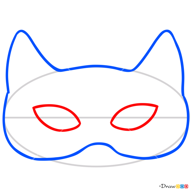 How to Draw Cat Mask, Face Masks