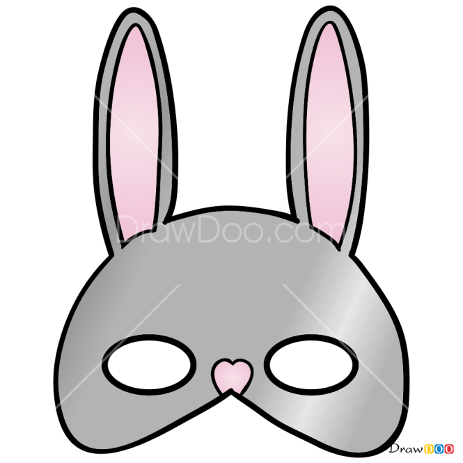 How to Draw Rabbit Mask, Face Masks