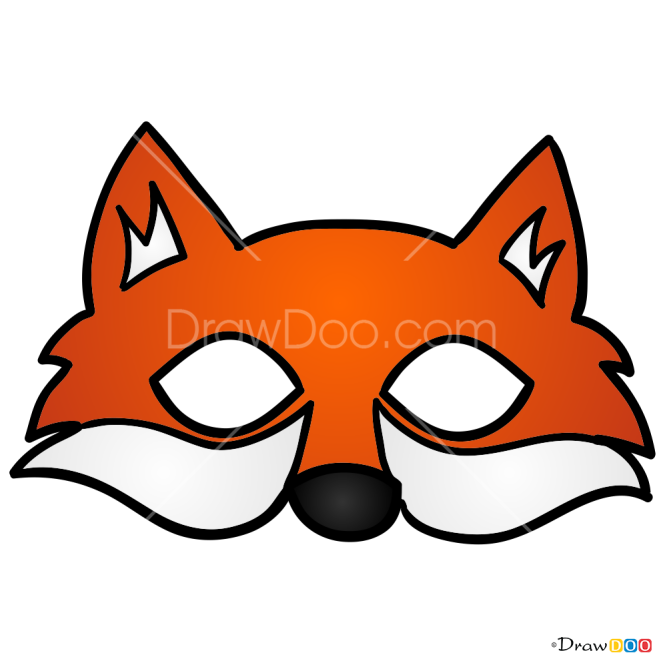 How to Draw Fox Mask, Face Masks