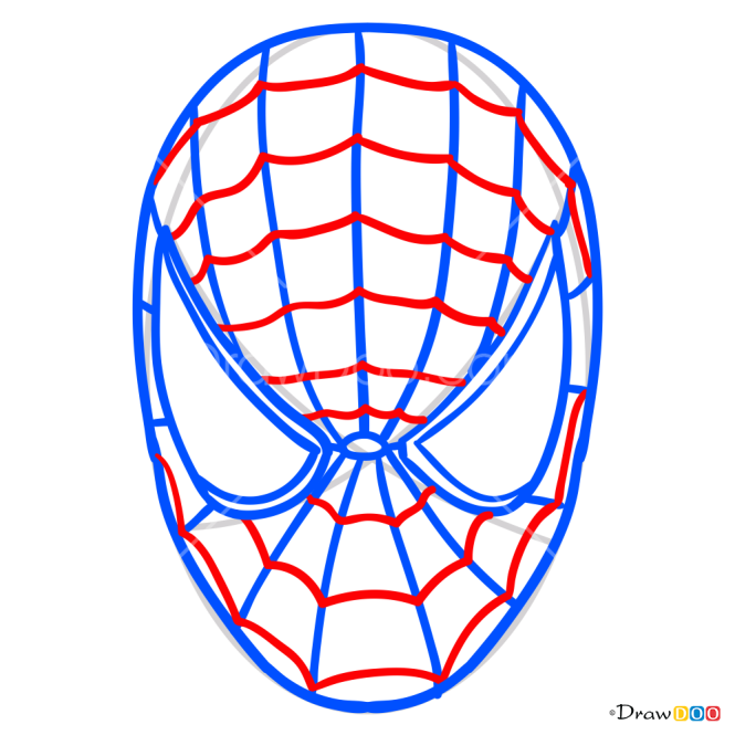 How to Draw Spiderman Mask, Face Masks