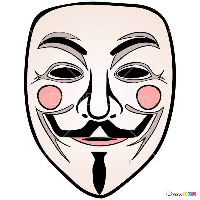 How to Draw Guy Fawkes Mask, Face Masks